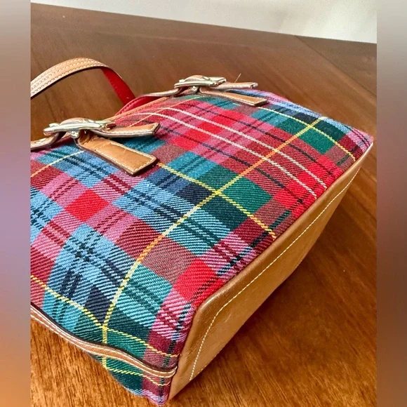 Vintage Coach Wool Tartan Plaid Mini Tote Bag  Y2K 2003 - Picture 10 of 15